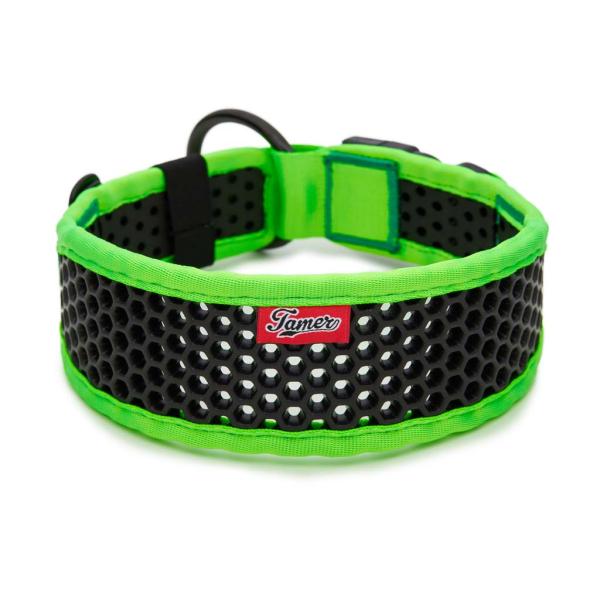 SOFTY Halsband | Länge: 50-56cm | Breite: 6,3cm | Farbe: grün/schwarz